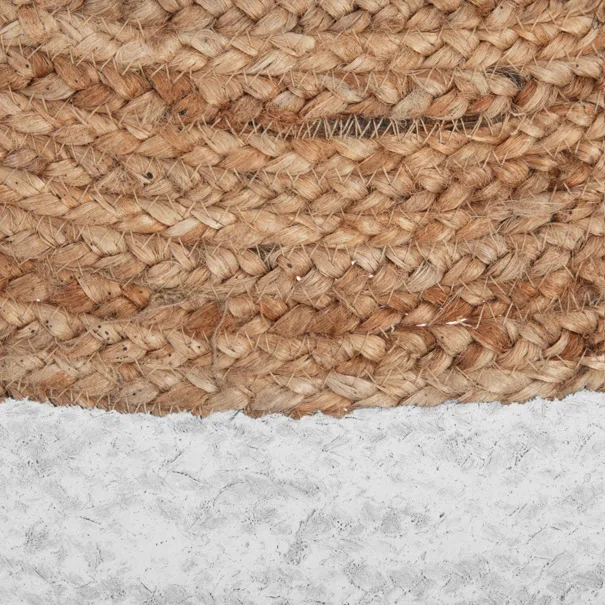 Στρογγυλό Χαλί Καλοκαιρινό (Φ120) A-S Border White 146295Z