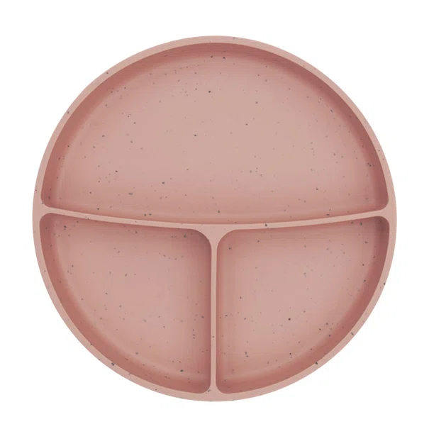 Πιάτο Σιλικόνης Με Χωρίσματα Kikka Boo Blush