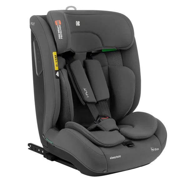 Κάθισμα Αυτοκινήτου ISOfix (76-150εκ. Ύψος) Kikka Boo i-Flit i-Size Dark Grey