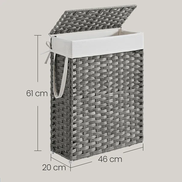 Καλάθι Απλύτων (46x20x61) Songmics LCB164G01