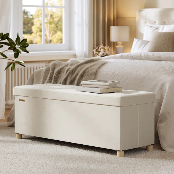 Ταμπουρέ Με Αποθηκευτικό Χώρο (110x38x40) Songmics LSF0518W02