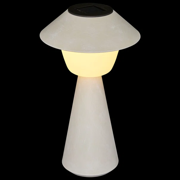 Επιτραπέζιο Ηλιακό Φωτιστικό (Φ18x31.8) A-S Damon Beige 213755A