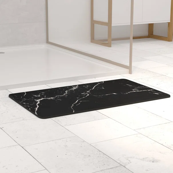 Υπεραπορροφητικό Πατάκι Μπάνιου (45x75) F-V Mat Beige Marbre Noir 202470A_2