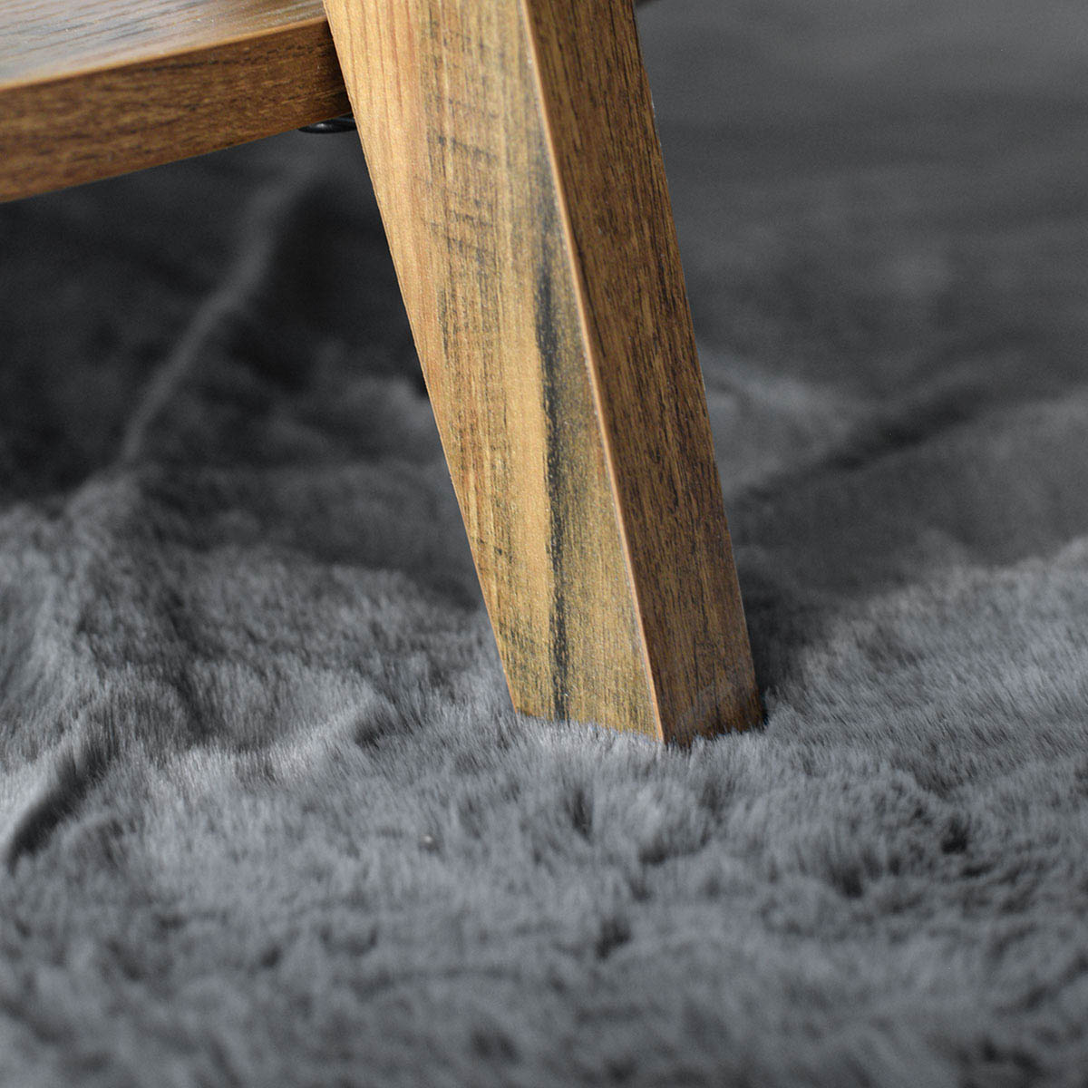 Χαλί Γούνινο (120x170) Ravelia Fluffy Dark Grey