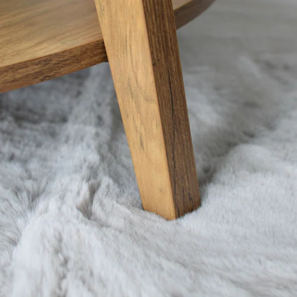 Πατάκι Γούνινο (60x90) Ravelia Fluffy Light Grey Animal Shape