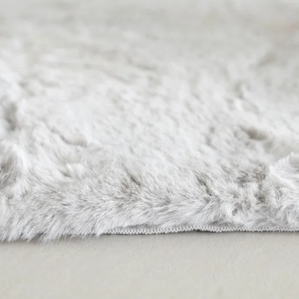 Πατάκι Γούνινο (60x90) Ravelia Fluffy Light Grey Animal Shape