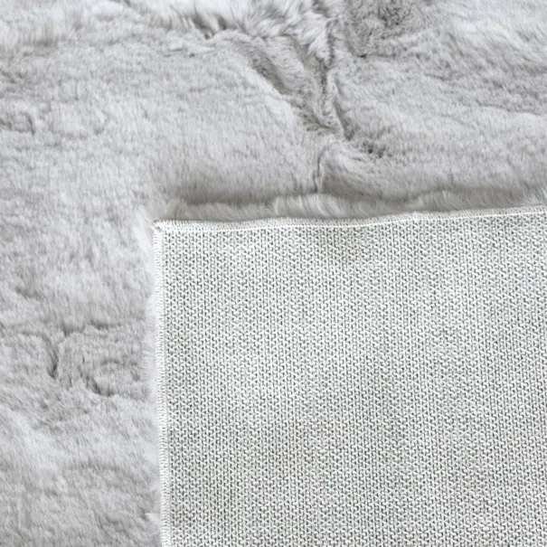 Xαλί Διαδρόμου Γούνινο (80x150) Ravelia Fluffy Light Grey
