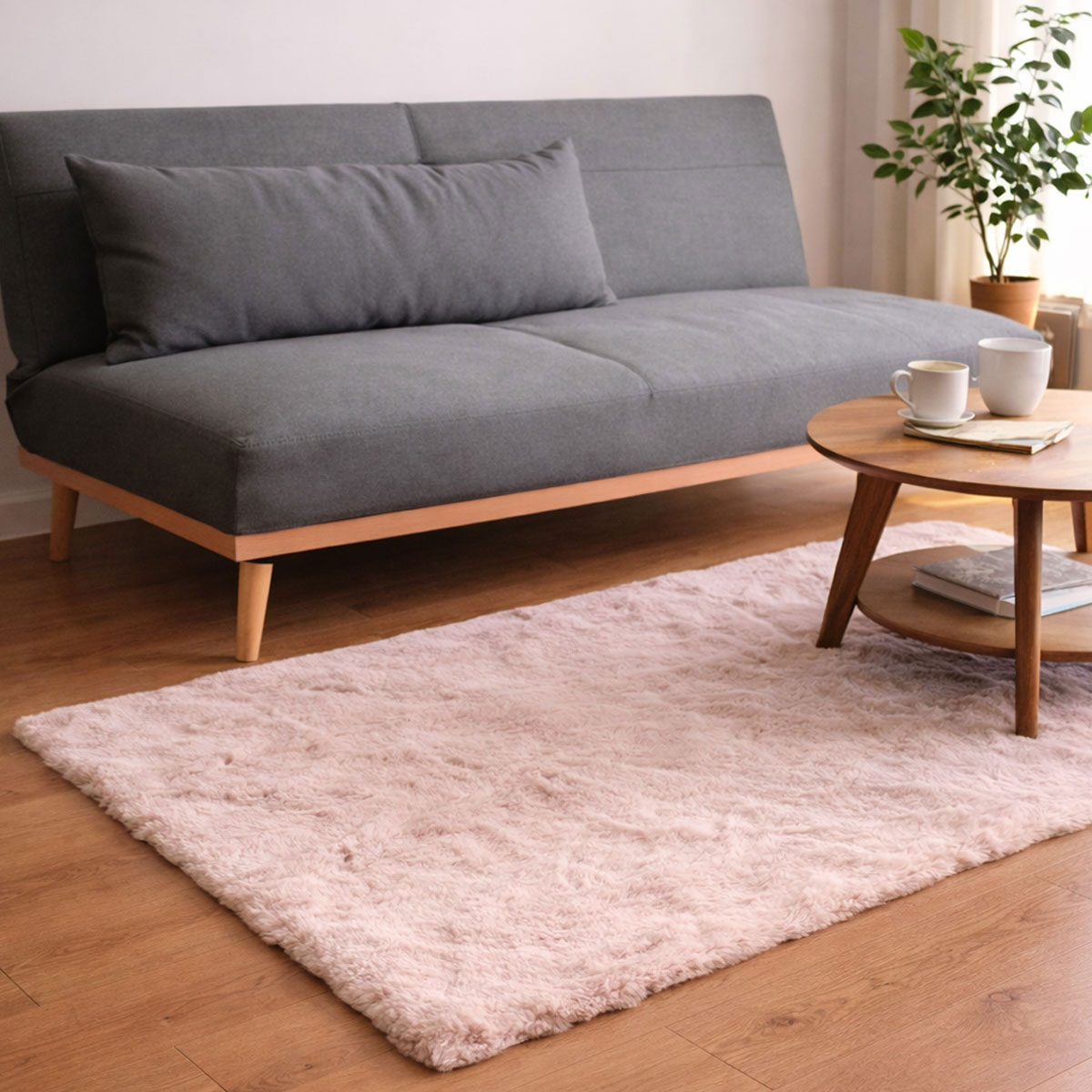 Χαλί Γούνινο (200x250) Ravelia Fluffy Pink