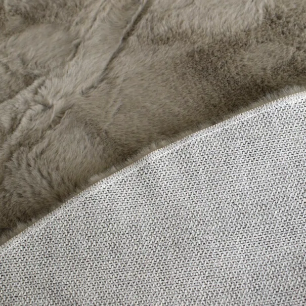Πατάκι Γούνινο (60x90) Ravelia Fluffy Taupe Animal Shape
