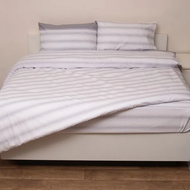 Παπλωματοθήκη Μονή (Σετ160x240) 2 Όψεων Anna Riska Premium 5011 Grey