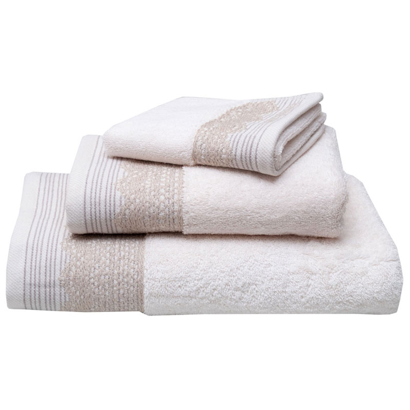 Πετσέτες Χεριών (Σετ 3τμχ) Anna Riska Karla Ivory 600gsm Ivory