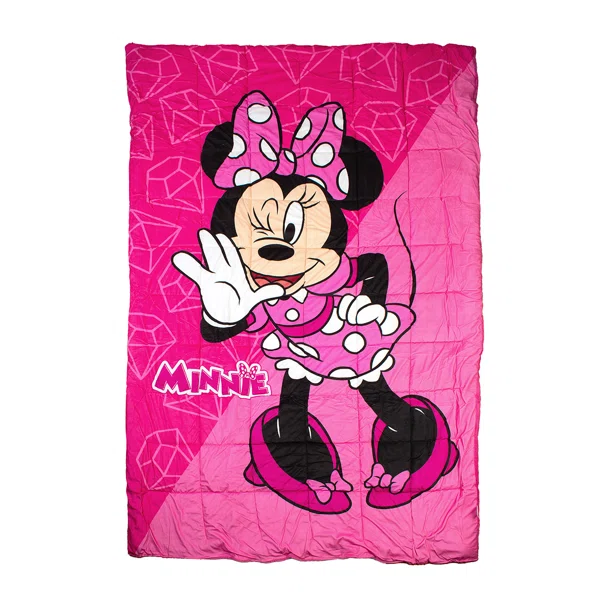 Κουβερτοπάπλωμα Μονό (160x250) Dimcol Minnie Fuchsia-Pink