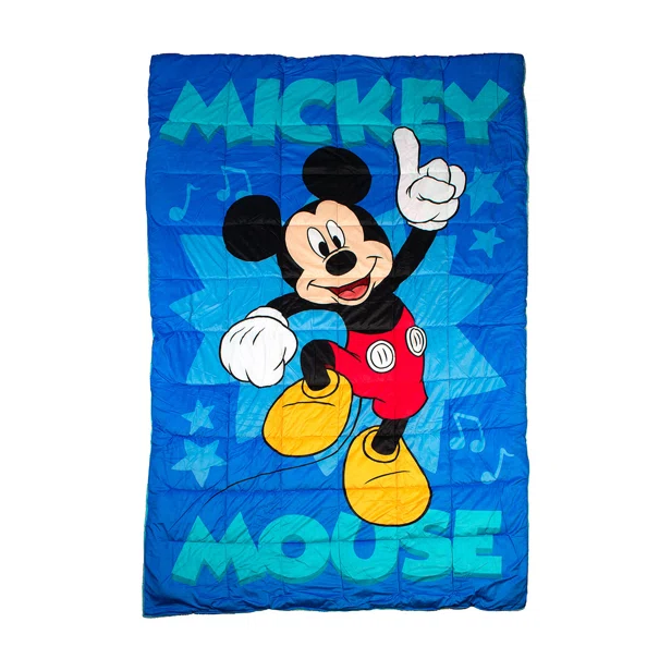 Κουβερτοπάπλωμα Μονό (160x250) Dimcol Mickey Blue