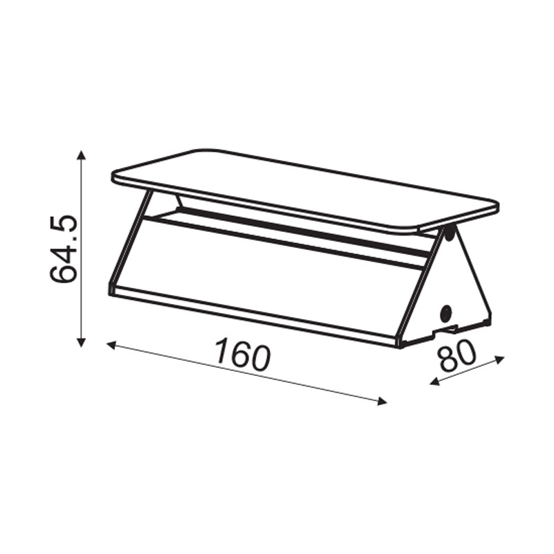 Απλίκα Τοίχου Led Aca Pyramid Zd80645Ledbk Black Φωτιστικά Spitishop