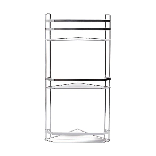 Γωνιακή Ραφιέρα Μπάνιου Τριπλή (27.7x18.1x53.9) Estia Elegant Chrome 02-6464
