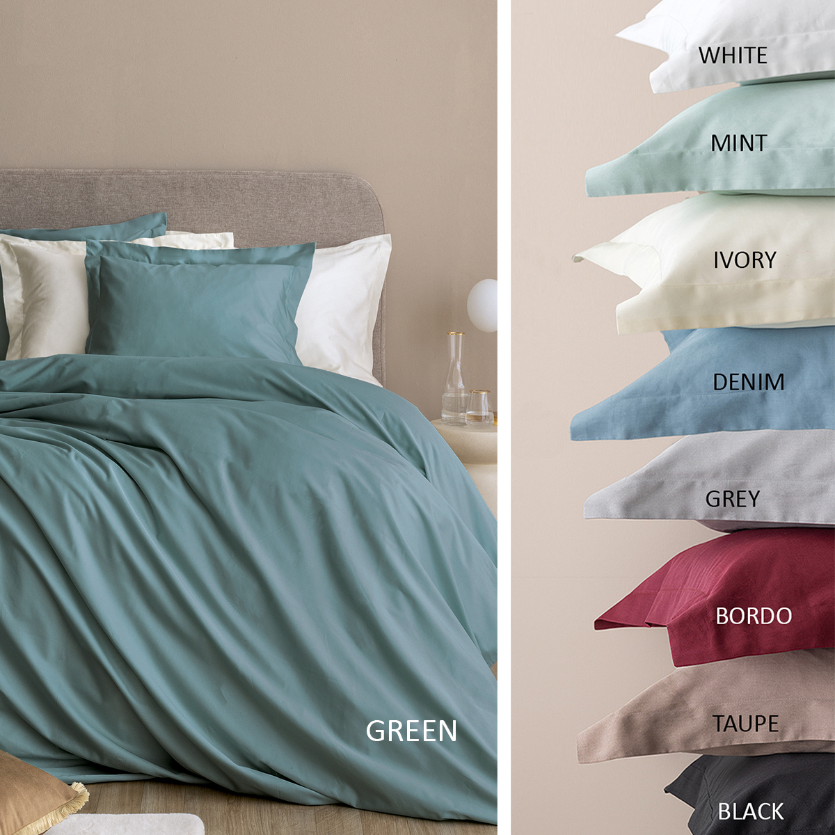 Ζεύγος Μαξιλαροθήκες Oxford (52x75) Palamaiki Posh Sateen Denim