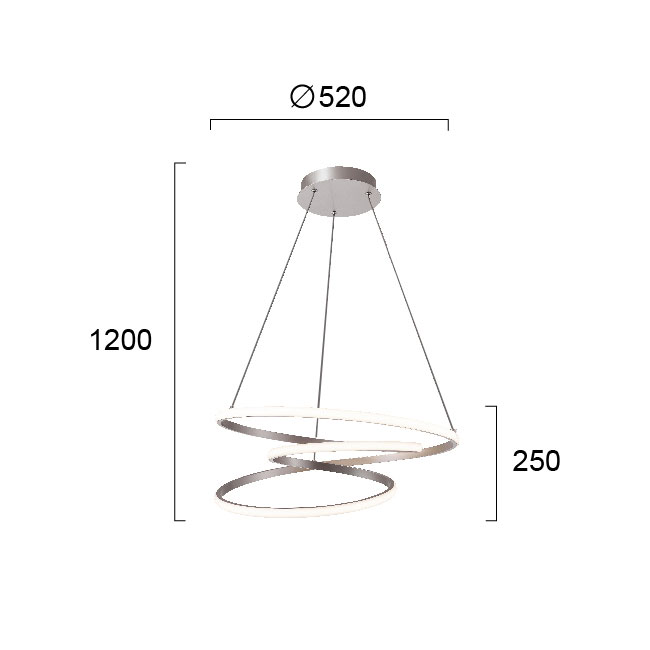 Φωτιστικό Οροφής Led Viokef Cort 4275500 Φωτιστικά Κρεμαστά Spitishop