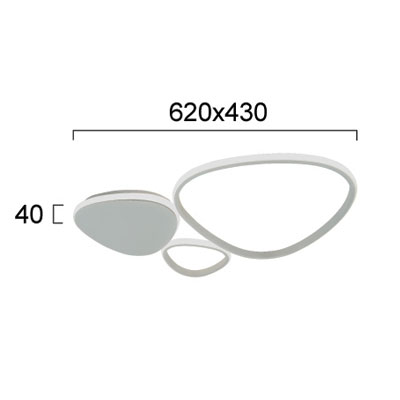 Φωτιστικό Πλαφονιέρα Led Viokef Helix 4301600 Φωτιστικά Οροφής Κρεμαστά Spitishop