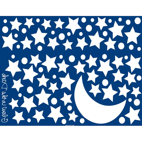 Παιδικά Φωσφοριζέ Αυτοκόλλητα Τοίχου Ango Starry Night 18109
