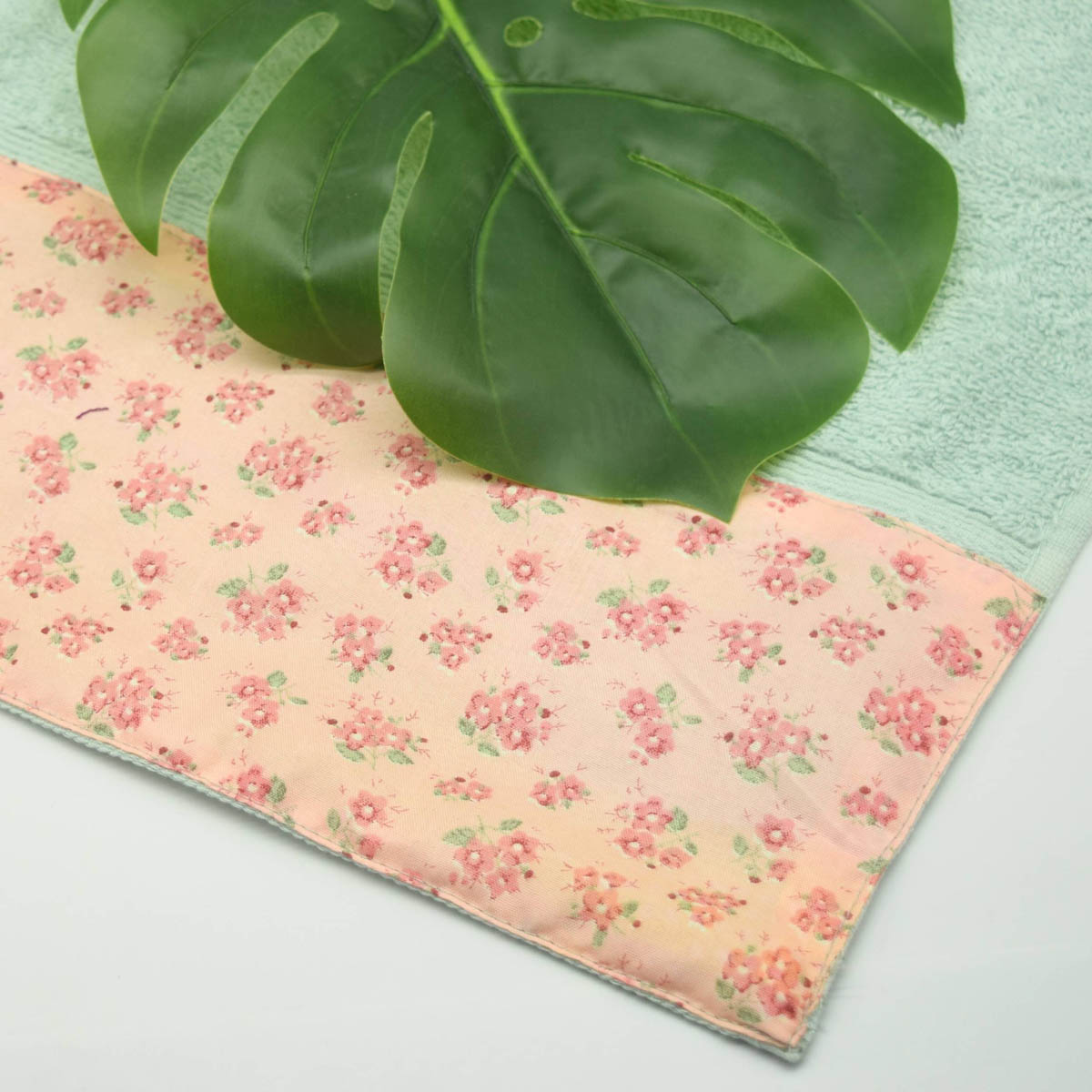 Πετσέτα Σώματος (70X140) White Fabric Botanical Mint 500Gsm Λευκά Είδη Μπάνιου Πετσέτες Spitishop