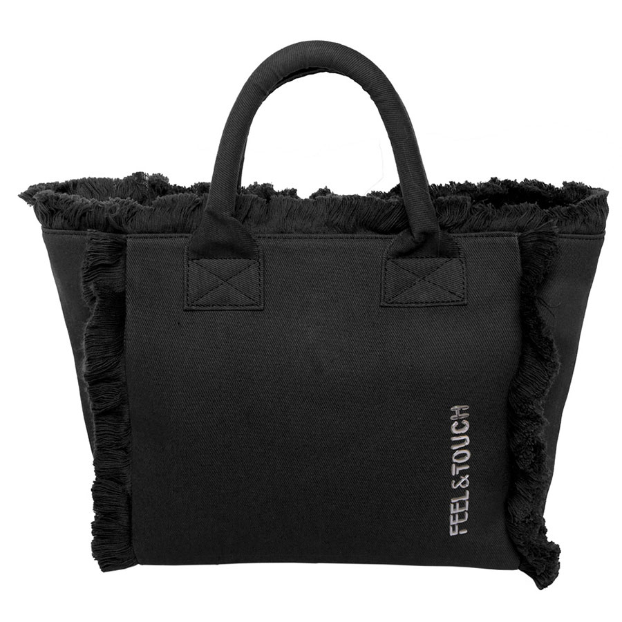 Τσάντα Θαλάσσης (26x16x24) Feel & Touch Caribbean Black