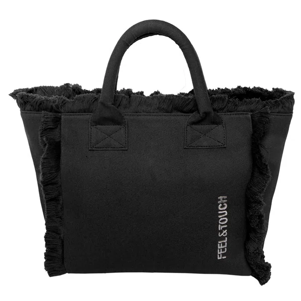 Τσάντα Θαλάσσης (26x16x24) Feel & Touch Caribbean Black
