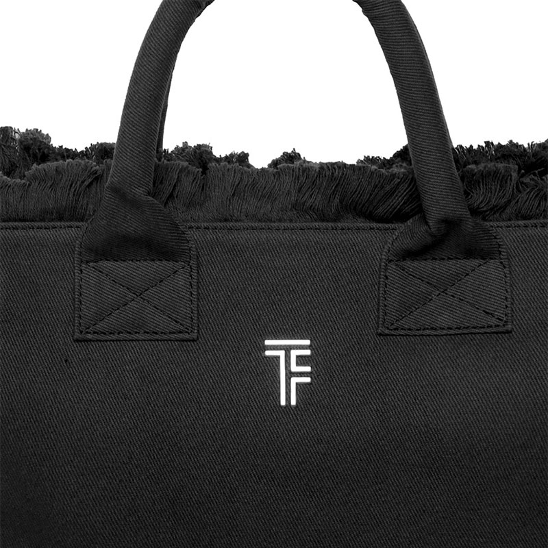 Τσάντα Θαλάσσης (26X16X24) Feel Touch Caribbean Black Τσάντες Υφασμάτινες Spitishop