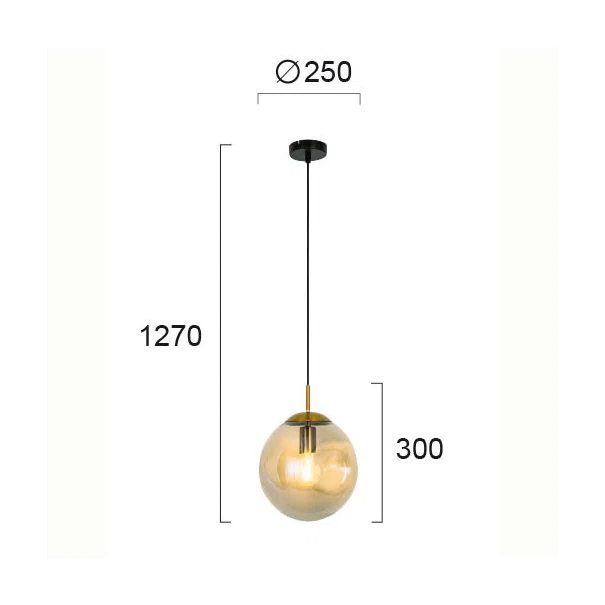 Φωτιστικό Οροφής Μονόφωτο Viokef Oscar Honey 4253600