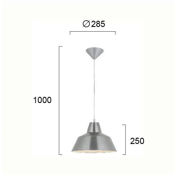 Φωτιστικό Οροφής Μονόφωτο Viokef Glen Silver 4105601
