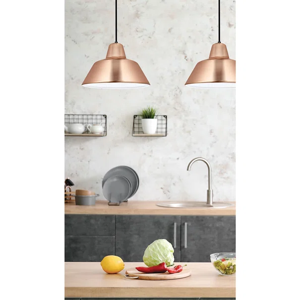 Φωτιστικό Οροφής Μονόφωτο Viokef Glen Copper 4105603