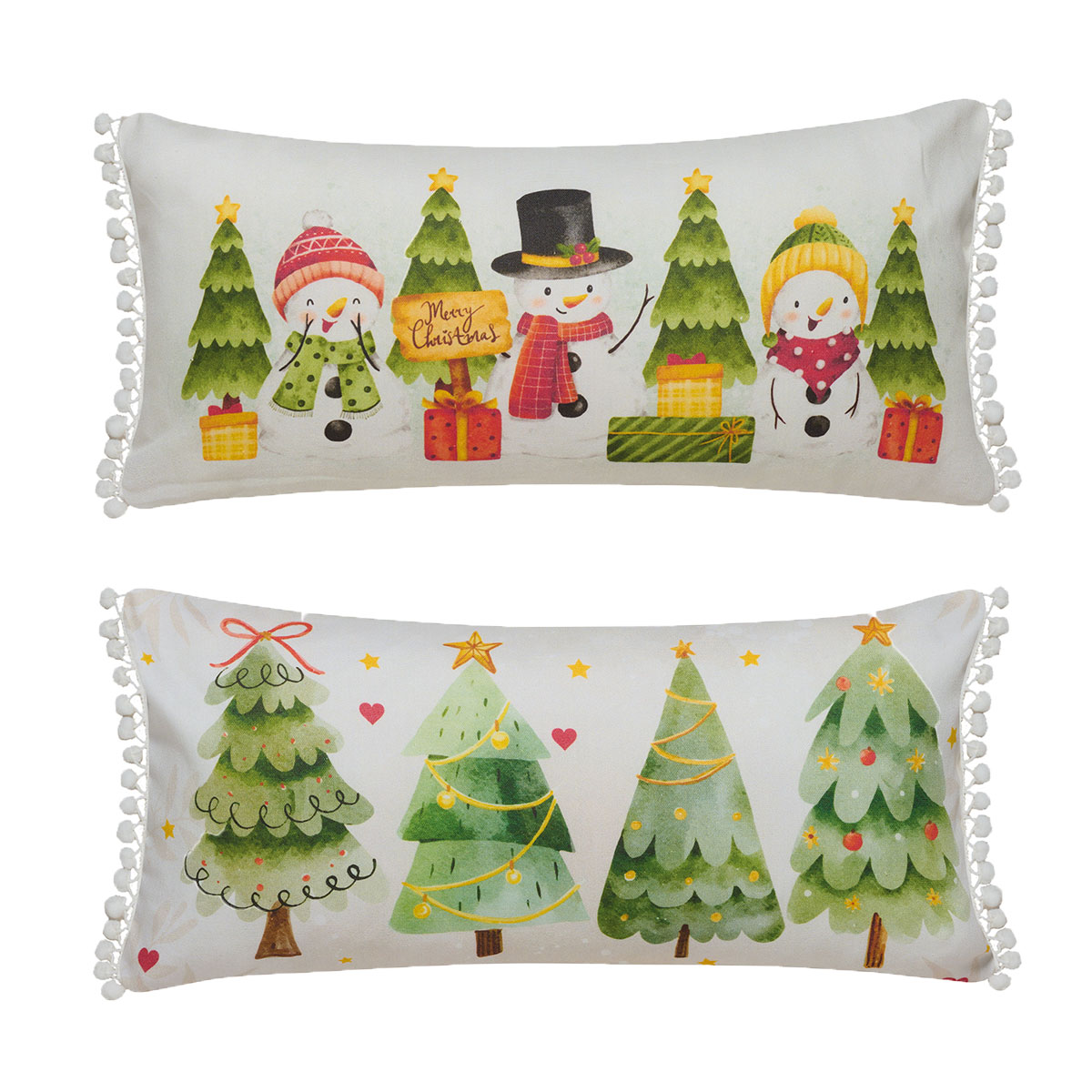 Χριστουγεννιάτικο Μαξιλάρι 2 Όψεων (30x60) Kentia Loft Snow 257