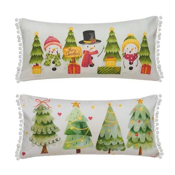 Χριστουγεννιάτικο Μαξιλάρι 2 Όψεων (30x60) Kentia Loft Snow 257