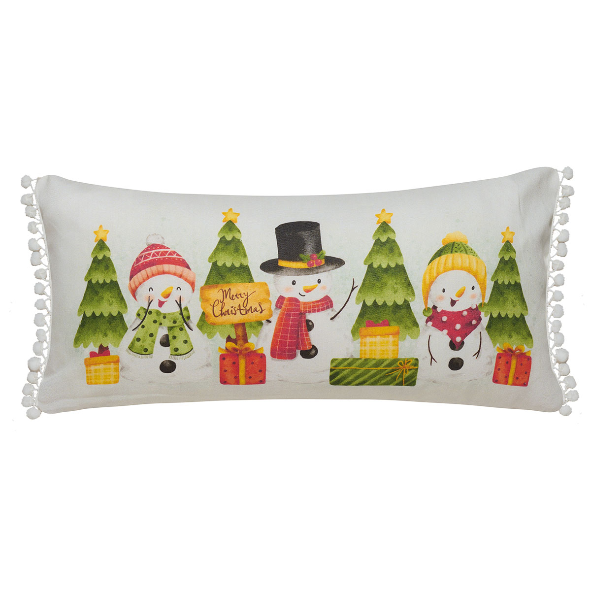Χριστουγεννιάτικο Μαξιλάρι 2 Όψεων (30X60) Kentia Loft Snow 257 Χριστουγεννιάτικα Μαξιλάρια Spitishop