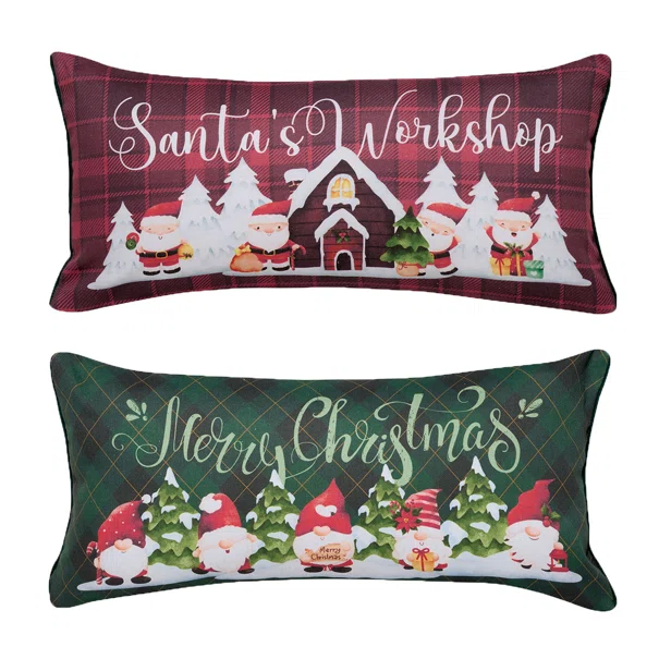 Χριστουγεννιάτικο Μαξιλάρι 2 Όψεων (30x60) Kentia Loft Snow 259