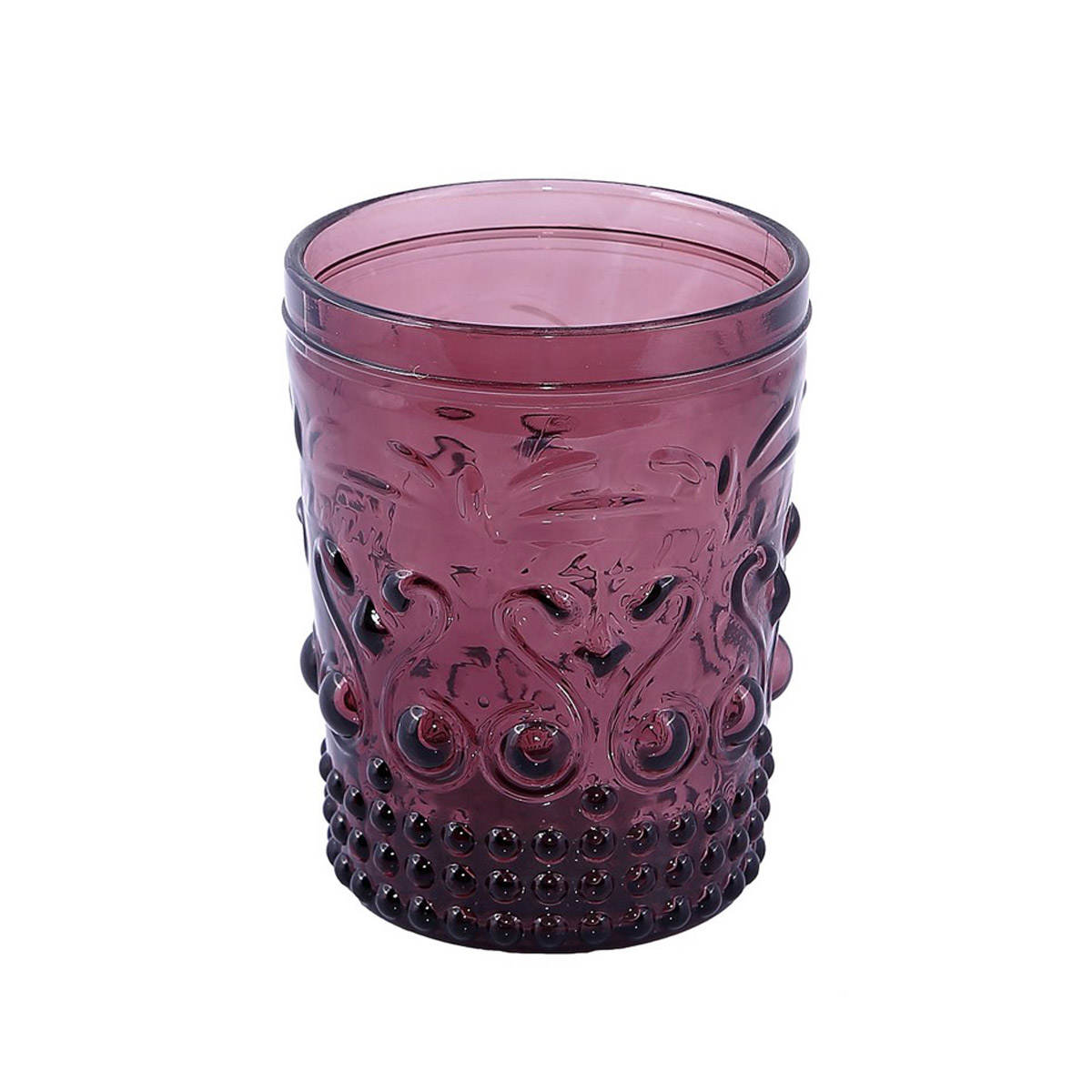 Ποτήρια Ουίσκι 400ml (Σετ 6τμχ) Espiel Embossed Purple HOC1006