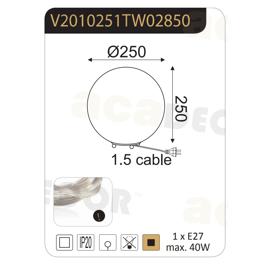 Φωτιστικό Δαπέδου Aca Luna V2010251Tw White Φωτιστικά Spitishop