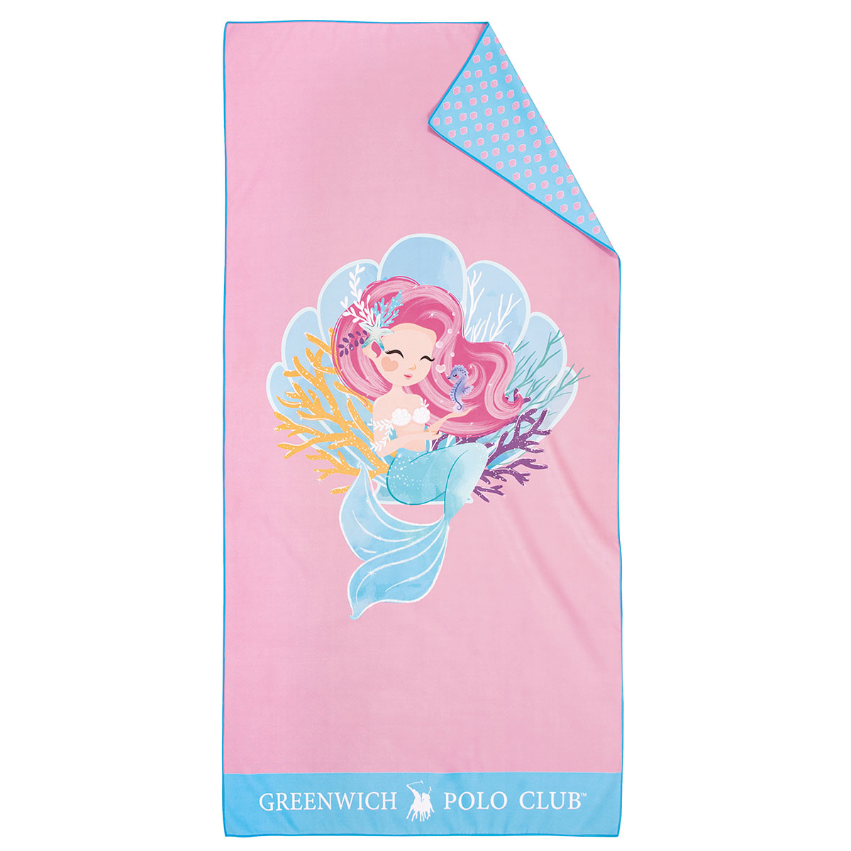 Παιδική Πετσέτα Θαλάσσης Microfiber 2 Όψεων (70x140) Greenwich Polo Club Junior 4041