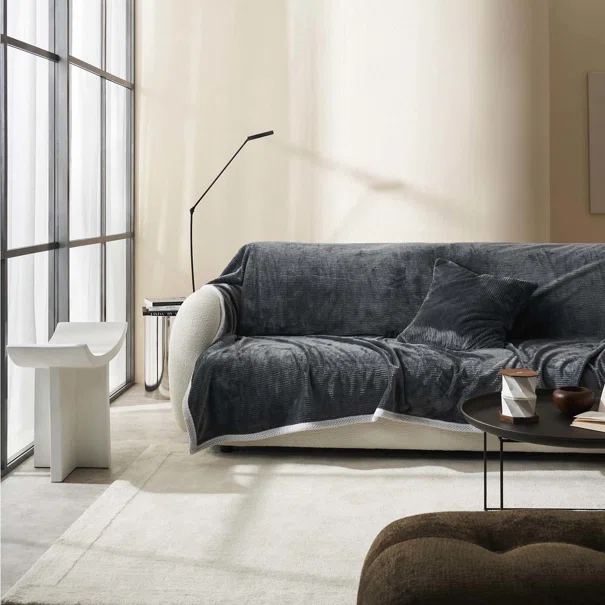 Ριχτάρι Πολυθρόνας (180x180) Gofis Home Polar Pearl Grey 109/15