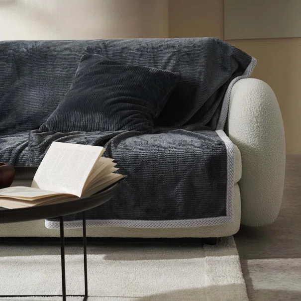 Ριχτάρι Καναπέ Διθέσιου (180x250) Gofis Home Polar Pearl Grey 109/15