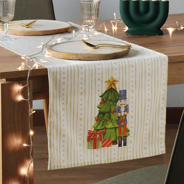 Χριστουγεννιάτικη Τραβέρσα (45x140) Kentia Loft Snow 255