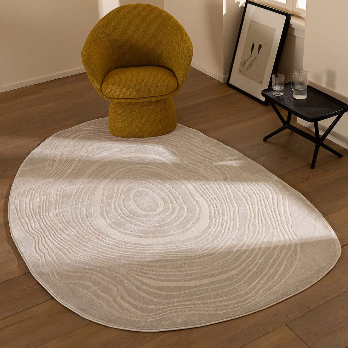 Χαλί (133x190) Royal Carpet Organic Shape 249 Cream