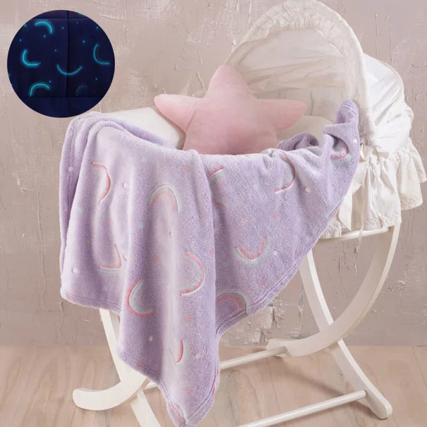 Φωσφοριζέ Κουβέρτα Fleece Αγκαλιάς (80x110) Rythmos Nelie