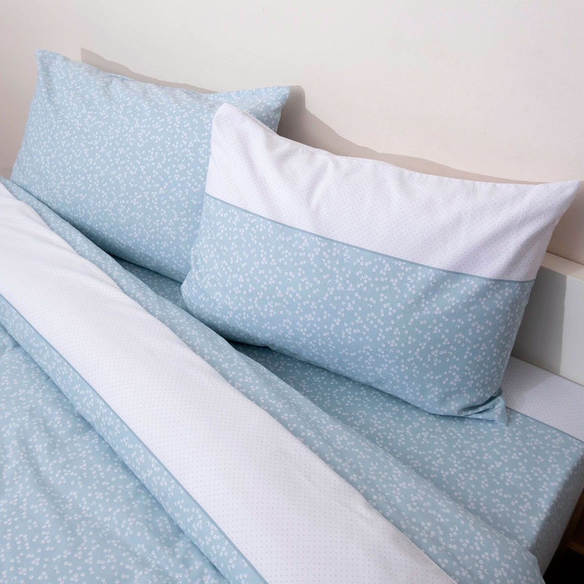 Φανελένια Σεντόνια Υπέρδιπλα (Σετ) Viopros Flannels 2557 Λευκά Είδη Κρεβατοκάμαρας Spitishop
