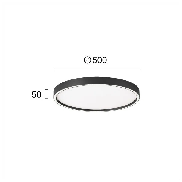Φωτιστικό Πλαφονιέρα LED Viokef Vanessa Black 4292800