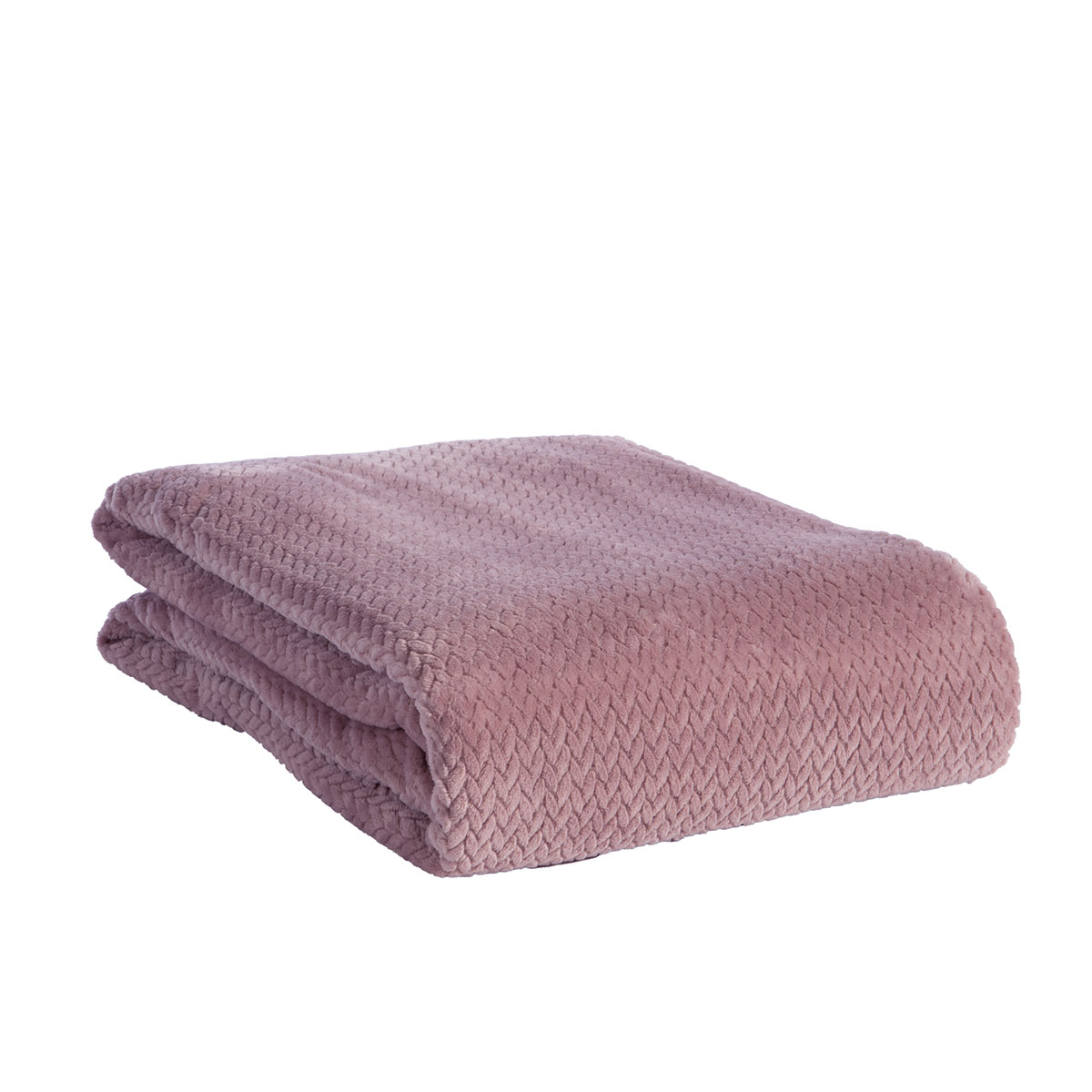 Κουβέρτα Fleece Μονή (160X220) Nef-Nef Homeware Worth Mauve Λευκά Είδη Κρεβατοκάμαρας Κουβέρτες Μονές Spitishop