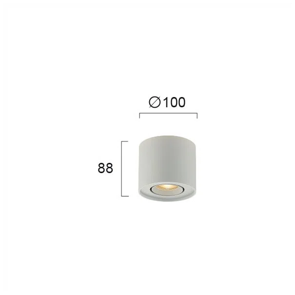 Σποτ Μονόφωτο Viokef Arion White 4260800