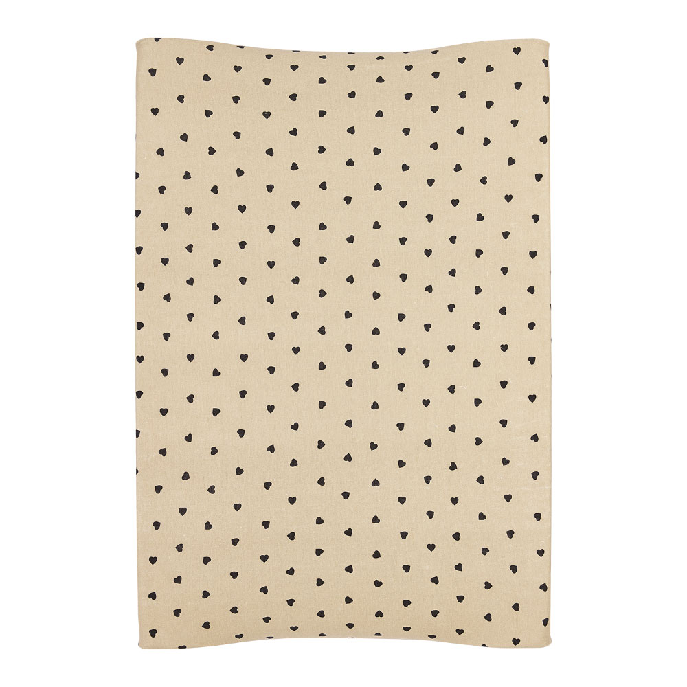 Κάλυμμα Αλλαξιέρας Meyco Sweet Heart Soft Sand/Black