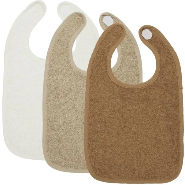 Σαλιάρες Πετσετέ (Σετ 3τμχ) Meyco Offwhite/Sand/Toffee