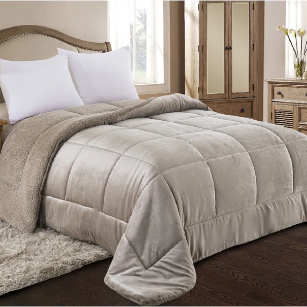 Κουβερτοπάπλωμα King Size (240x260) AdamHome 805 Taupe