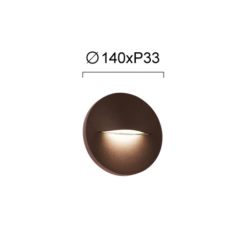 Απλίκα Led Εξωτερικού Χώρου Viokef Vita Brown 4298301 Φωτιστικά Τοίχου Απλίκες Spitishop